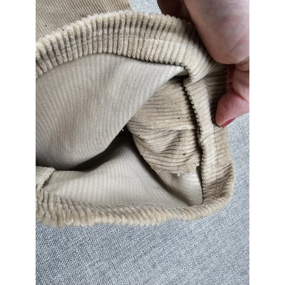 Vintage Polo Ralph Lauren Pants Mens 36x30 Beige Corduroy Pleated Made USA 90s